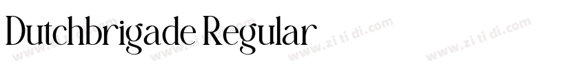 Dutchbrigade Regular字体转换